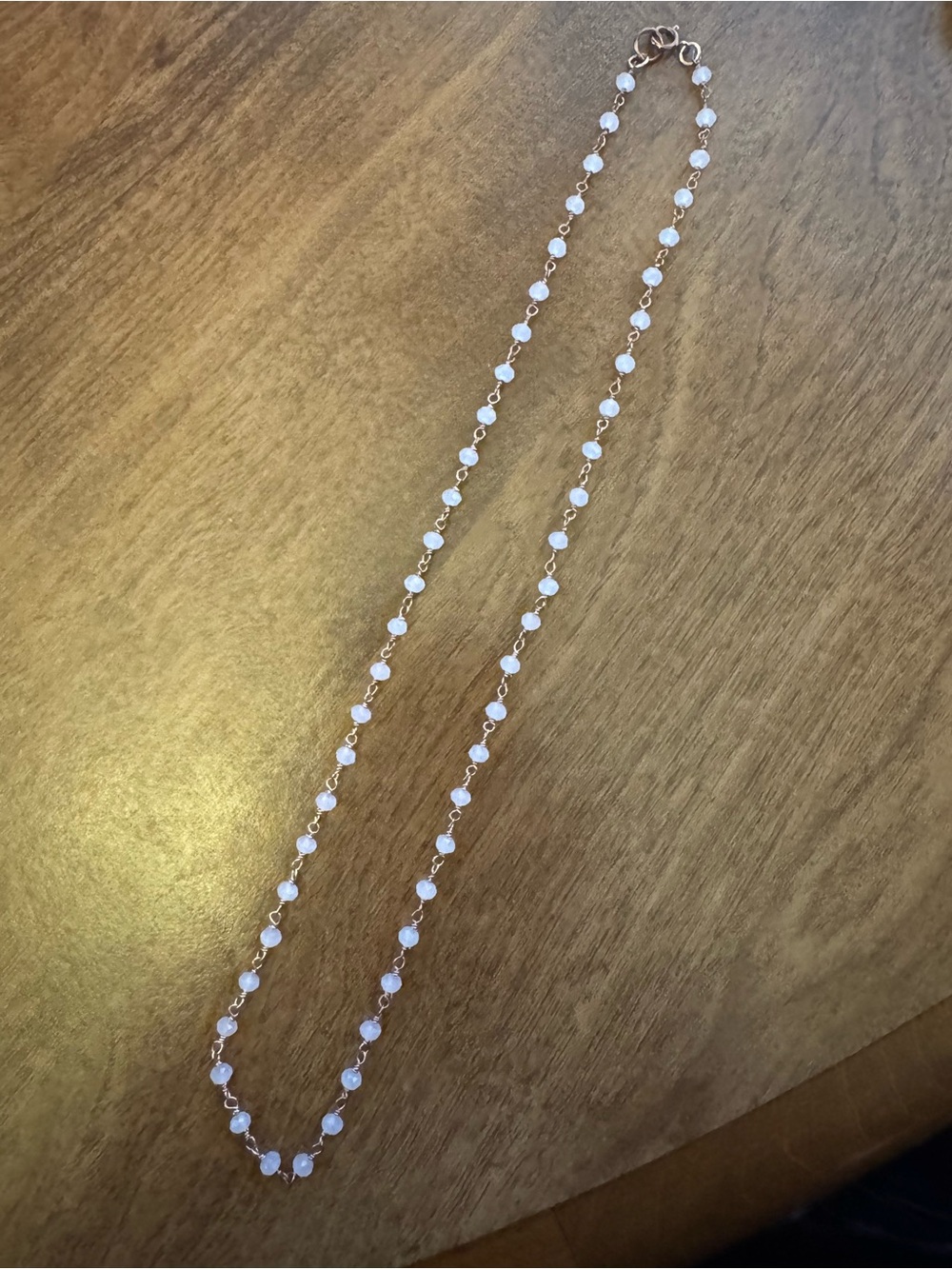 Rose Quartz rosary chain